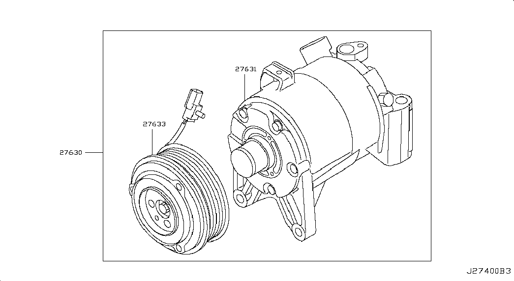 NISSAN 92610JP00C - Компресор, климатизация vvparts.bg