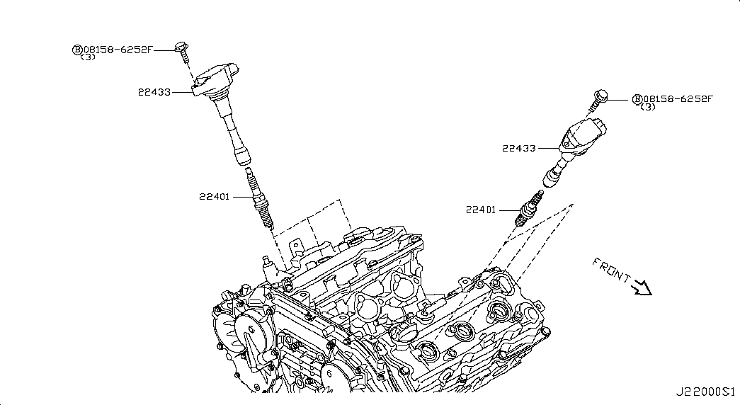 TOYOTA 22401-EW61C - Запалителна свещ vvparts.bg