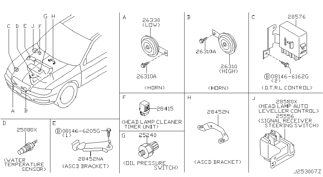 Subaru 2524089960 - Датчик, налягане на маслото vvparts.bg