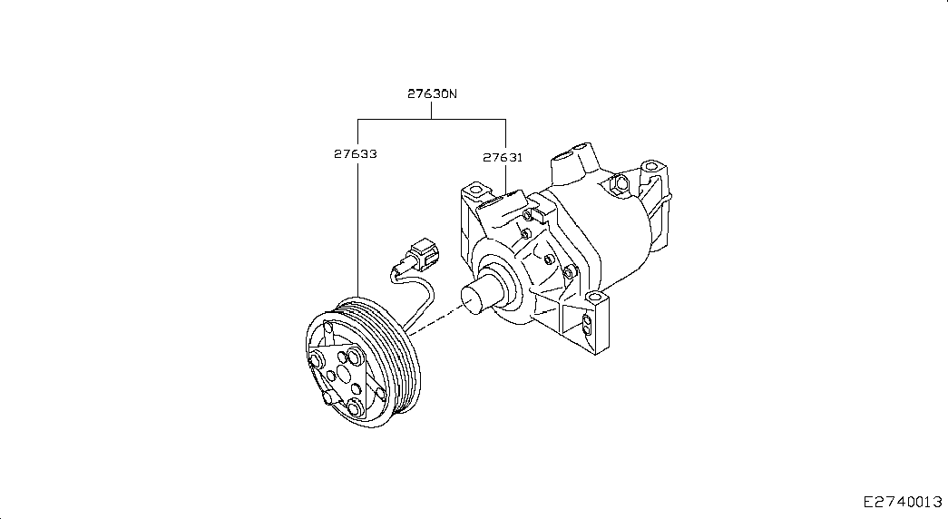 NISSAN 92600-1KA1B - Компресор, климатизация vvparts.bg