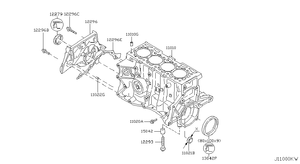 DACIA 11130BN700 - Семеринг, колянов вал vvparts.bg