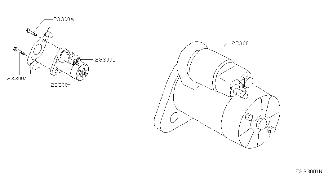 NISSAN 23300-BN700 - Стартер vvparts.bg