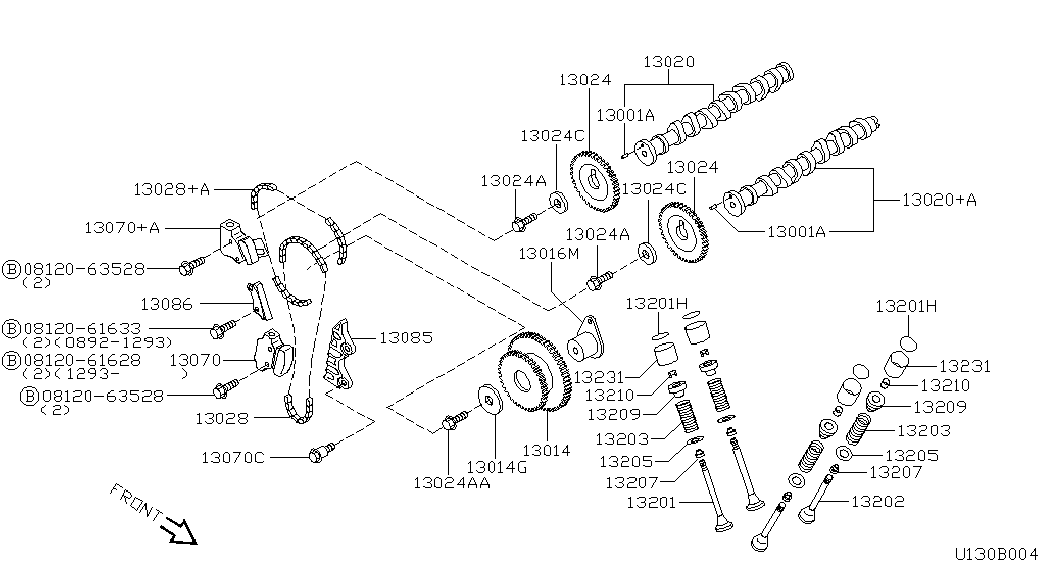 NISSAN 13070-5F600 - Комплект ангренажна верига vvparts.bg