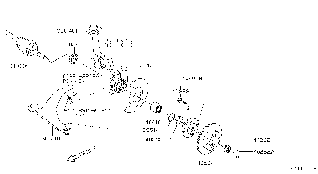 NISSAN 40232-4F100 - Комплект колесен лагер vvparts.bg