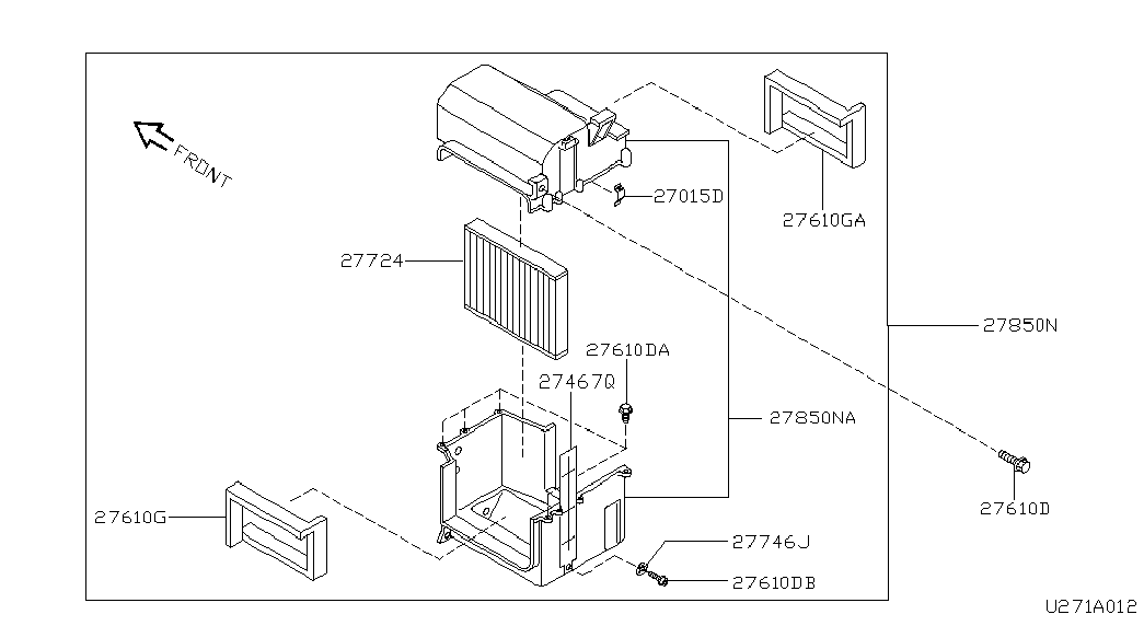 OM 27893-6F600 - Филтър купе (поленов филтър) vvparts.bg