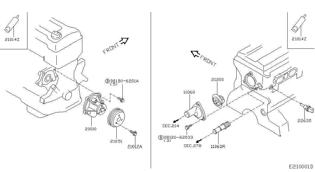 Infiniti 21200BX000 - Термостат, охладителна течност vvparts.bg