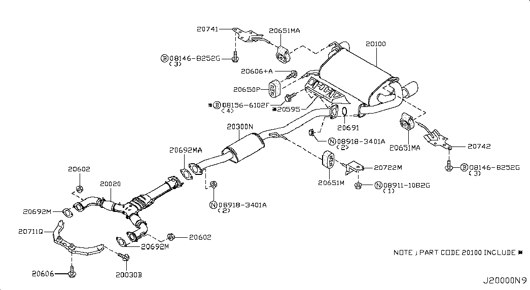 Infiniti 2064034T00 - Скоба, изпускателна система vvparts.bg