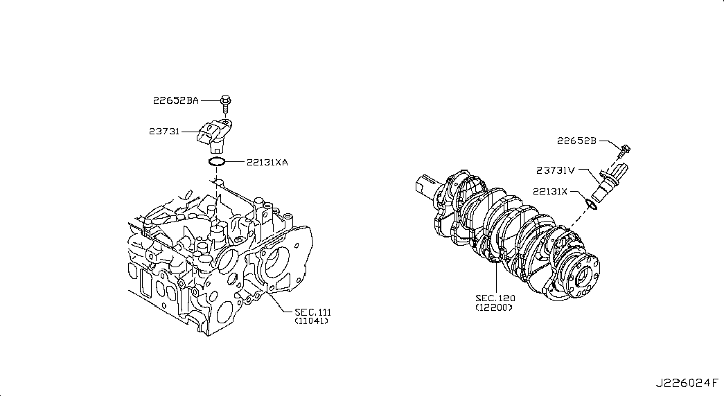 NISSAN 23731-00Q1E - Датчик, положение на разпределителния вал vvparts.bg