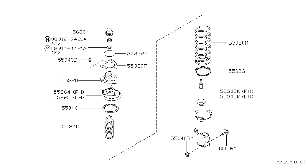 NISSAN 55320-50Y10 - Тампон на макферсън vvparts.bg