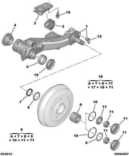 CITROËN 3740.39 - Ремонтен комплект, надлъжна кормилна щанга vvparts.bg