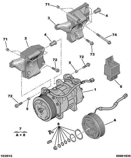 CITROËN/PEUGEOT 6453 N1 - Компресор, климатизация vvparts.bg