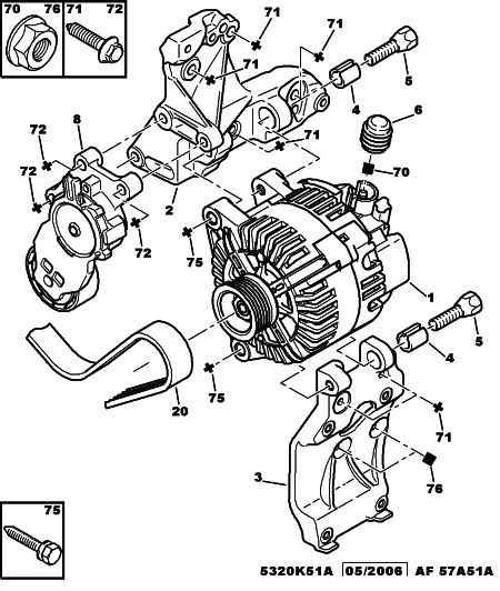 PEUGEOT 5705 CQ - Генератор vvparts.bg