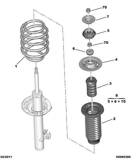 DS 5035 57 - SHOCK-ABSORB.BALL THRUST BEARG vvparts.bg