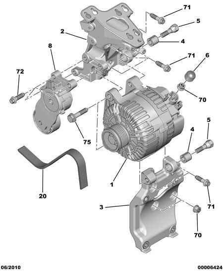 PEUGEOT (DF-PSA) 5750 VN - Пистов ремък vvparts.bg