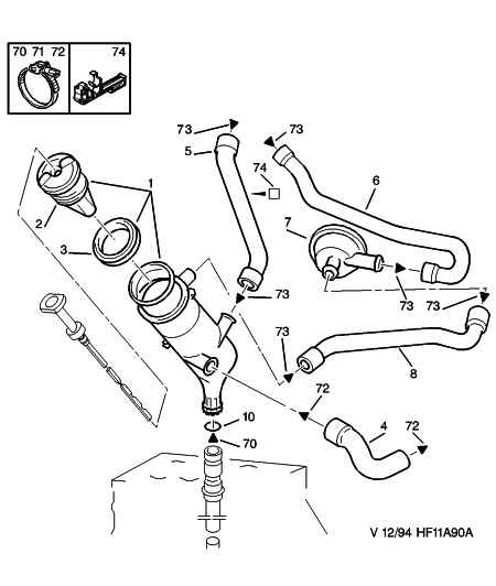 PEUGEOT (DF-PSA) 6981 N2 - Изпускателна тръба vvparts.bg