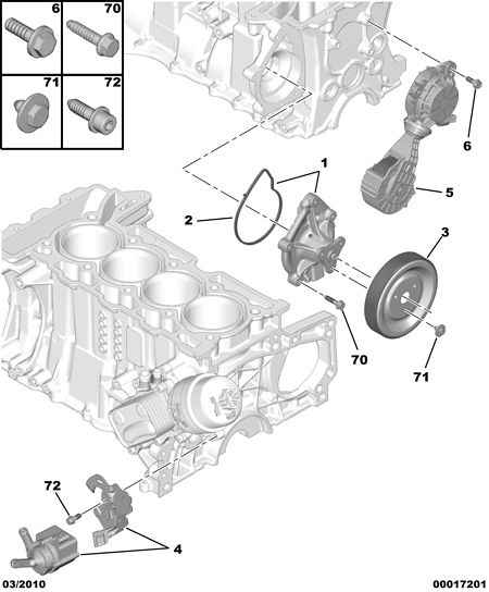 PEUGEOT 1201 N0 - Допълнителна водна помпа vvparts.bg