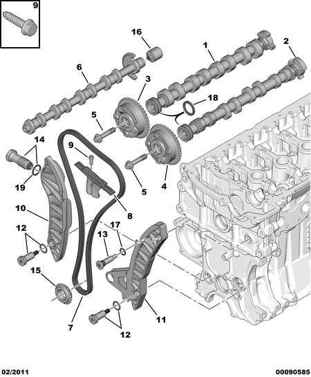 CITROËN/PEUGEOT 0816 J2 - Комплект ангренажна верига vvparts.bg