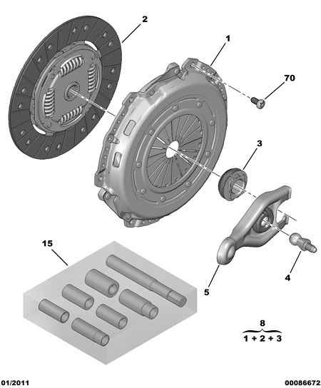 CITROËN 2055.HL - Диск на съединителя vvparts.bg