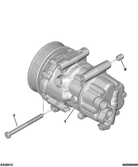 CITROËN/PEUGEOT 6453 ZE - Компресор, климатизация vvparts.bg