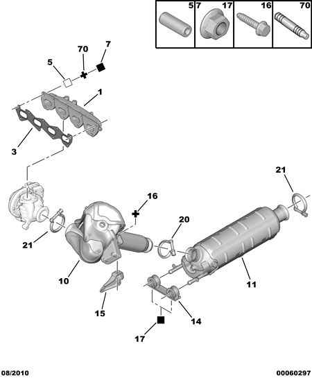 PEUGEOT 1706 Z8 - Катализатор vvparts.bg