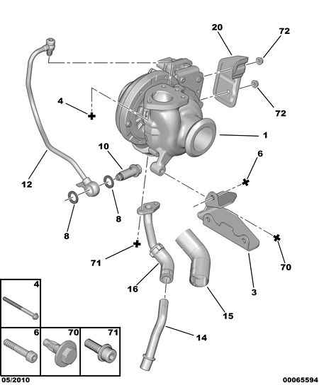 PEUGEOT (DF-PSA) 0375 N3 - Турбина, принудително пълнене с въздух vvparts.bg