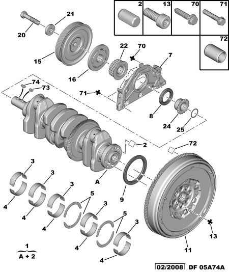 CITROËN 0127.47 - Семеринг, колянов вал vvparts.bg