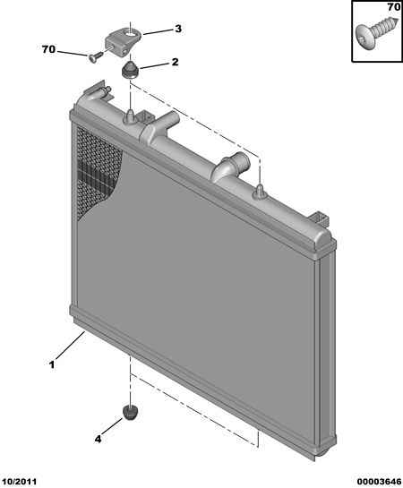 CITROËN/PEUGEOT 1330 54 - Радиатор, охлаждане на двигателя vvparts.bg