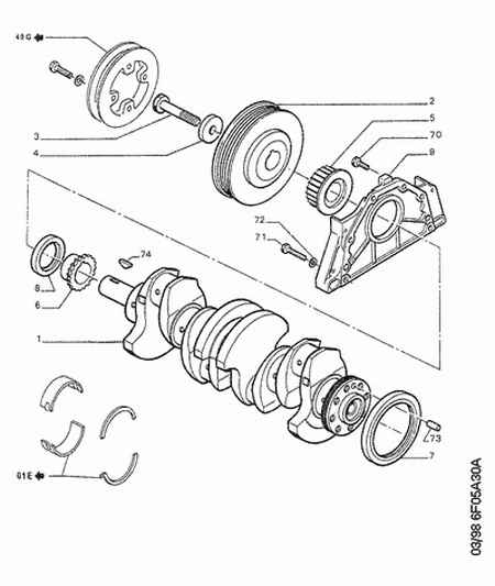 CITROËN/PEUGEOT 0516.A4 - Болт на ремъчна шайба vvparts.bg