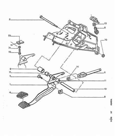 CITROËN 4504.12 - Покритие на педала (гумичка), спирачен педал vvparts.bg