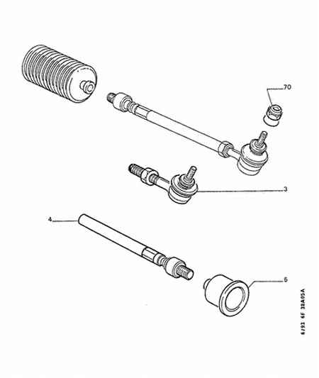 PEUGEOT 3817.41 - Накрайник на напречна кормилна щанга vvparts.bg