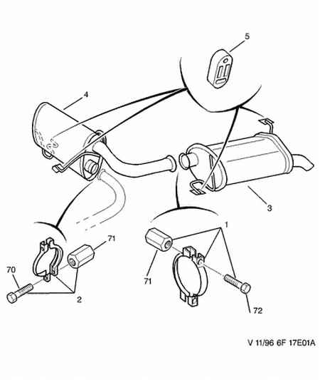 NISSAN 1713 55 - Тръбна връзка, изпускателна система vvparts.bg