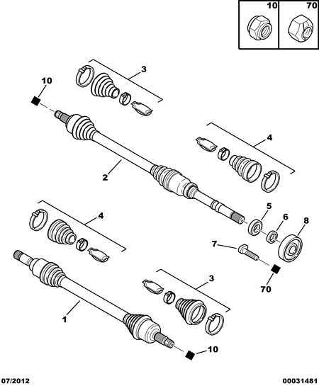 CITROËN/PEUGEOT 3273 CS - Каре комплект, полуоска vvparts.bg