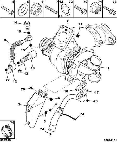 CITROËN/PEUGEOT 0375H0* - Турбина, принудително пълнене с въздух vvparts.bg