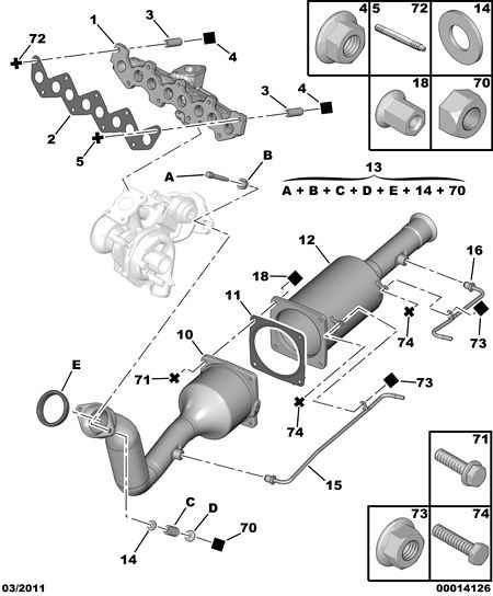 Talbot 1731 Y3 - Филтър за сажди / твърди частици, изпускателна система vvparts.bg