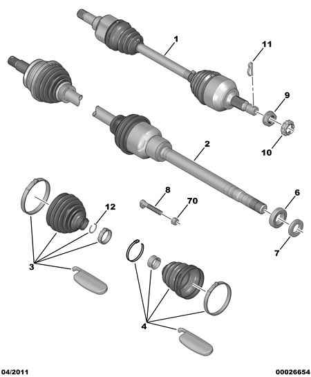 CITROËN 3273 TG - Полуоска vvparts.bg