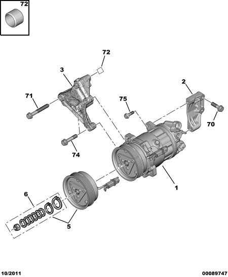 CITROËN 6453.VJ - Компресор, климатизация vvparts.bg