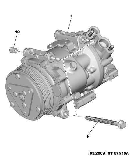 CITROËN 6453.ZS - Компресор, климатизация vvparts.bg