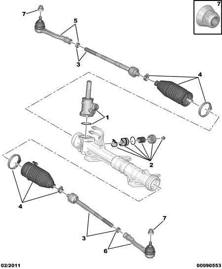 CITROËN 3817 76 - Накрайник на напречна кормилна щанга vvparts.bg