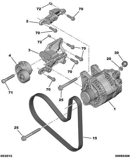 CITROËN 96 708 995 80 - Генератор vvparts.bg