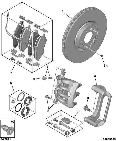 DS 4253 83 - Комплект спирачно феродо, дискови спирачки vvparts.bg