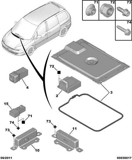 PEUGEOT 6546 H0 - Ремъчен обтегач, пистов ремък vvparts.bg