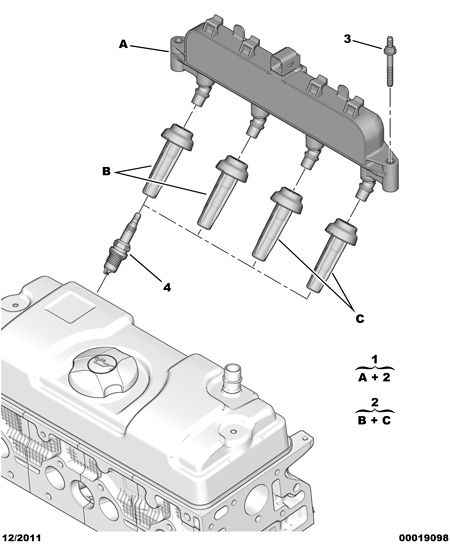 CITROËN 5970 79 - Запалителна бобина vvparts.bg