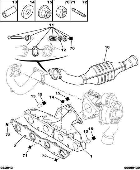 PEUGEOT 1705 J4 - Катализатор vvparts.bg