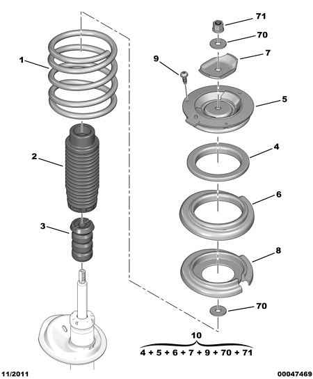 CITROËN 5038 20 - Тампон на макферсън vvparts.bg