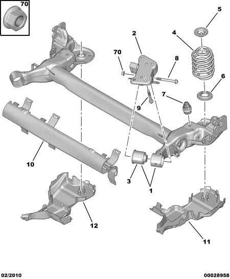 PEUGEOT 5102.P2 - Пружина за ходовата част vvparts.bg