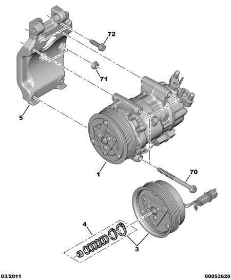 PEUGEOT (DF-PSA) 6453.QJ - Компресор, климатизация vvparts.bg