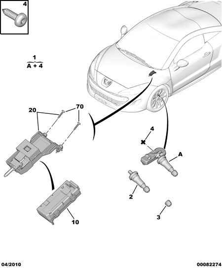 CITROËN (DF-PSA) 5430.W0 - Датчик на колелото, контролна система за налягане в гумите vvparts.bg