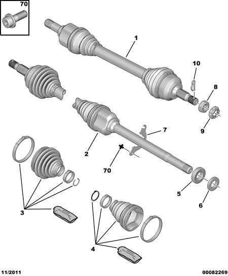 CITROËN 3272 WV - Каре комплект, полуоска vvparts.bg