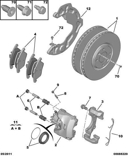 PEUGEOT 4249 L3 - Спирачен диск vvparts.bg