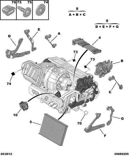 Peugeot Motorcycles 6479 K9 - Филтър купе (поленов филтър) vvparts.bg